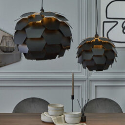 Wyld And Coco Nordicnest Pendant Lamp Black Multifaceted Pine Cone Shade, W40 X D40 X H30Cm - thumbnail 2