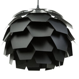 Wyld And Coco Nordicnest Pendant Lamp Black Multifaceted Pine Cone Shade, W40 X D40 X H30Cm - thumbnail 4