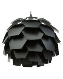 Wyld And Coco Nordicnest Pendant Lamp Black Multifaceted Pine Cone Shade, W40 X D40 X H30Cm - thumbnail 1