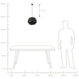 Wyld And Coco Nordicnest Pendant Lamp Black Multifaceted Pine Cone Shade, W40 X D40 X H30Cm - thumbnail 8