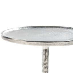 Beliani  Side Table Meda Metal Silver - thumbnail 4