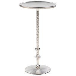 Beliani  Side Table Meda Metal Silver - thumbnail 1