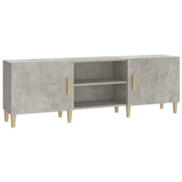 Berkfield Tv Cabinet Concrete Grey 150X30X50 Cm Engineered Wood - thumbnail 2