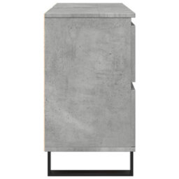 Berkfield Bathroom Sink Cabinet Concrete Grey 80X33X60 Cm Engineered Wood - thumbnail 5