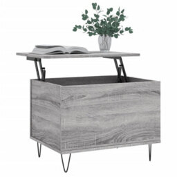 Berkfield Modern Coffee Table Grey Sonoma 60X44.5X45 Cm Engineered Wood - thumbnail 3