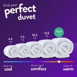 Slumberdown Warm Winter Nights Duvet, 15 Tog, Double - thumbnail 7