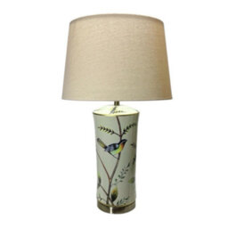 Minster 51Cm Table Lamp And Shade - Ceramic - L19 X W19 X H51 Cm