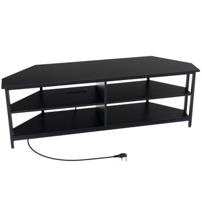 Gainoom 55Inch Media Entertainment Center Corner Tv Stand For Tvs Up To 60Inch Tv - image 1
