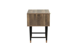 Home Stuff Plus Brown Bedside Table Bedside Cabinet For Bedroom, Living Room And Small Spaces - W40 X D40 X H55Cm - thumbnail 8
