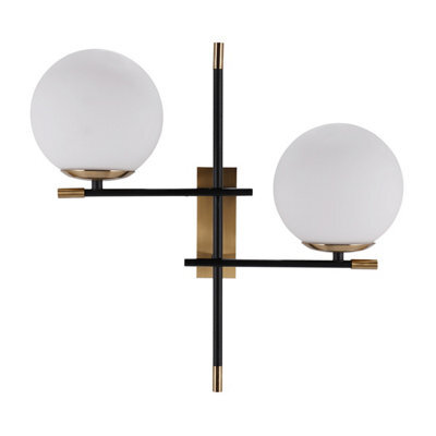 Luminosa Lighting Luminosa Stelia Modern 2 Light Wall Lamp, E14 - image 1