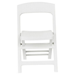 Urbn-Garden Urbngarden 88Cm Height Collapsible Outdoor Folding White Garden Chairs Camping Patio Lounge - thumbnail 4