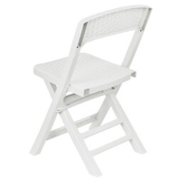 Urbn-Garden Urbngarden 88Cm Height Collapsible Outdoor Folding White Garden Chairs Camping Patio Lounge - thumbnail 6