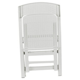 Urbn-Garden Urbngarden 88Cm Height Collapsible Outdoor Folding White Garden Chairs Camping Patio Lounge - thumbnail 3