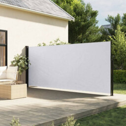 Berkfield Retractable Side Awning White 180X500 Cm - thumbnail 1