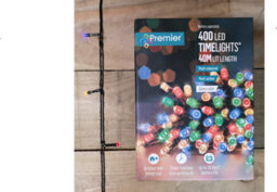 Samuel Alexander 400 Led 40M Premier Christmas Indoor Outdoor Multi Function Battery Operated String Lights With Timer In Multicoloured - thumbnail 2
