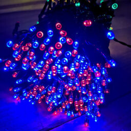 Samuel Alexander 400 Led 40M Premier Christmas Indoor Outdoor Multi Function Battery Operated String Lights With Timer In Multicoloured - thumbnail 3