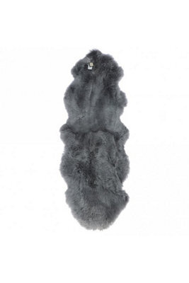 Fenland Sheepskin Fenland Double Australian Sheepskin Rug - Grey (180Cm X 60Cm) - image 1