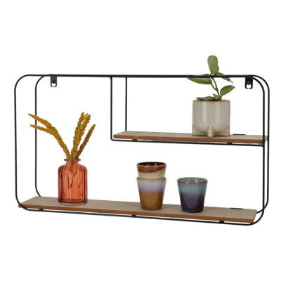 Urbn-Living Urbnliving Floating Shelves Hanging Shelf 52Cm Height Display Rack Organiser Wall Mounted Storage Unit - image 1
