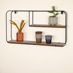 Urbn-Living Urbnliving Floating Shelves Hanging Shelf 52Cm Height Display Rack Organiser Wall Mounted Storage Unit - thumbnail 2