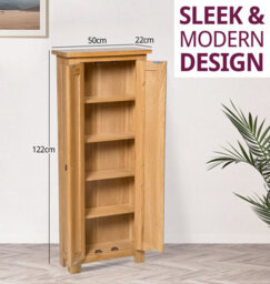 Hallowood Furniture Waverly Oak Dvd Cabinet - thumbnail 3