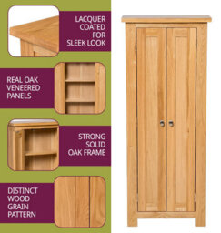 Hallowood Furniture Waverly Oak Dvd Cabinet - thumbnail 4