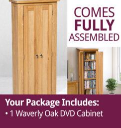 Hallowood Furniture Waverly Oak Dvd Cabinet - thumbnail 7