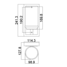 Luminosa Lighting Luminosa Amalia Bathroom Small Wall Light Ip44 - thumbnail 2