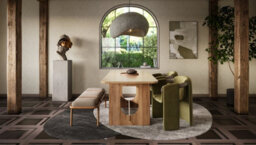 Furneo Teramo - Light Oak Effect, Modern Extending Dining Table, 140Cm - 200Cm - thumbnail 6