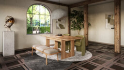 Furneo Teramo - Light Oak Effect, Modern Extending Dining Table, 140Cm - 200Cm - thumbnail 3