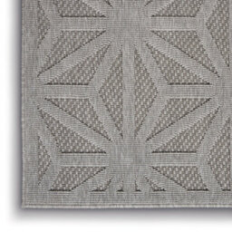Light Grey Outdoor Rug, Abstract Optical/ (3D) Stain-Resistant Rug For Patio Decks, Modern Outdoor Area Rug-122Cm X 183Cm - thumbnail 7