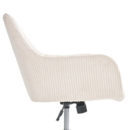 Beliani Office Chair Wellston Corduroy Light Beige - thumbnail 7