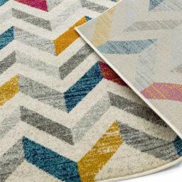 Multicolor Shades Geometric Modern Easy To Clean Rug For Dining Room -200Cm X 290Cm - thumbnail 5