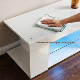 White 135Cm High Gloss Tv Stand Storage Cabinet Cupboard Unit - thumbnail 3