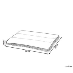 Beliani  Pet Bed Ergani Velvet Orange - thumbnail 3