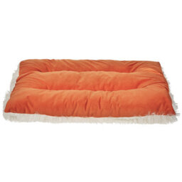 Beliani  Pet Bed Ergani Velvet Orange - thumbnail 4