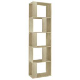 Berkfield Book Cabinet/room Divider Sonoma Oak 45X24X159 Cm Engineered Wood - thumbnail 2