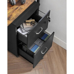 Compact 2-Drawer Rolling File Cabinet For A4 & Letter-Size Files - thumbnail 3