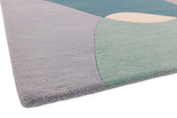 Arc Sky Wool Abstract Handmade Modern Rug For Bedroom & Living Room-200Cm X 300Cm - thumbnail 3