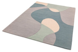 Arc Sky Wool Abstract Handmade Modern Rug For Bedroom & Living Room-200Cm X 300Cm - thumbnail 5