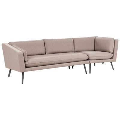 Beliani Garden Sofa 3 Seater Loretello Right Hand Beige - image 1