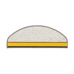 Floordirekt Sisal Look Self Adhesive Edged Soft Sisal Stair Tread Mat For Indoor Stairs Semicircular Silver 23.5 X 65 Cm - thumbnail 2
