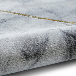 Ivory Gold Abstract Modern Easy To Clean Rug For Dining Room Bed Room And Living Room-120Cm X 170Cm - thumbnail 6