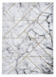 Ivory Gold Abstract Modern Easy To Clean Rug For Dining Room Bed Room And Living Room-120Cm X 170Cm - thumbnail 1