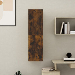 Berkfield Wall-Mounted Tv Cabinet Smoked Oak 30.5X30X110 Cm - thumbnail 4