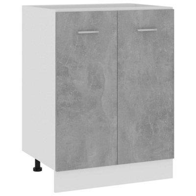 Vidaxl Bottom Cabinet Lyon Concrete Grey 60X46X81.5 Cm Engineered Wood - image 1