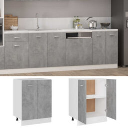 Vidaxl Bottom Cabinet Lyon Concrete Grey 60X46X81.5 Cm Engineered Wood - thumbnail 2
