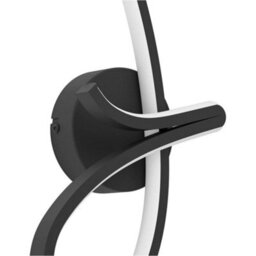 Loops 2 Pack Sleek Modern Design Black Led Wall Light For Stylish Indoor Home Lighting - thumbnail 5