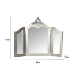 Melody Maison Ornate Triple Dressing Table Mirror - Tiffany Range - thumbnail 7