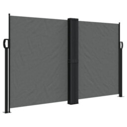 Walplus Retractable Side Awning Garden Sun Shade Canopy Gazebo For Back Door, Porch, Patio Anthracite 140X1200 Cm - thumbnail 2