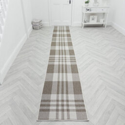 Chequered Indoor/outdoor Hallway Runner Rug - Durable, Reversible & Hardwearing Carpet For Home Or Garden - thumbnail 7